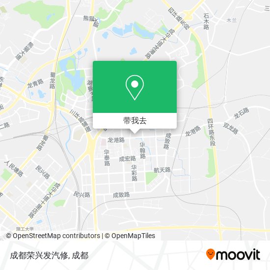 成都荣兴发汽修地图