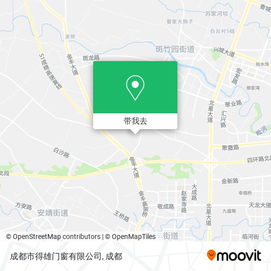 成都市得雄门窗有限公司地图