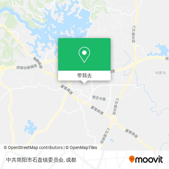 中共简阳市石盘镇委员会地图