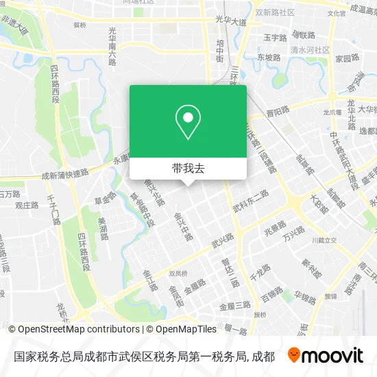 国家税务总局成都市武侯区税务局第一税务局地图