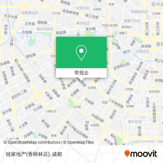 链家地产(香樟林店)地图