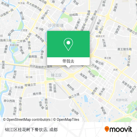 锦江区桂花树下餐饮店地图