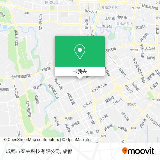 成都市春林科技有限公司地图
