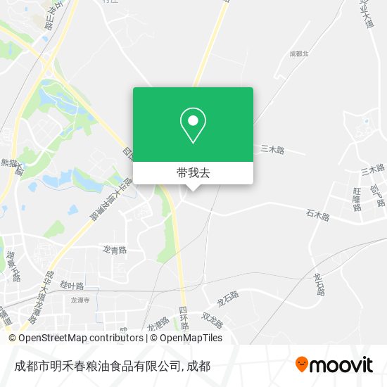 成都市明禾春粮油食品有限公司地图