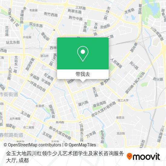 金玉大地四川红领巾少儿艺术团学生及家长咨询服务大厅地图