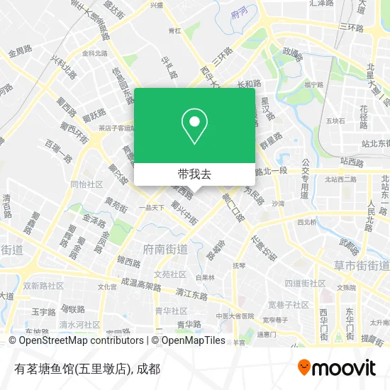 有茗塘鱼馆(五里墩店)地图