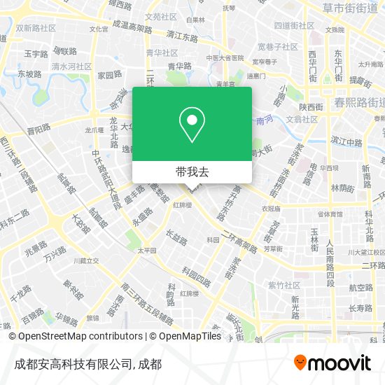 成都安高科技有限公司地图