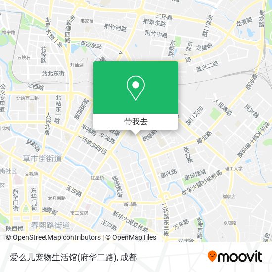 爱么儿宠物生活馆(府华二路)地图