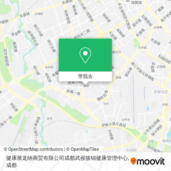健康屋龙纳商贸有限公司成都武侯簇锦健康管理中心地图