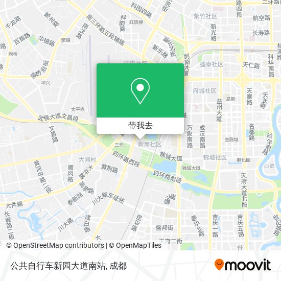 公共自行车新园大道南站地图