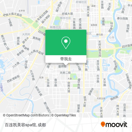 百连凯美容spa馆地图