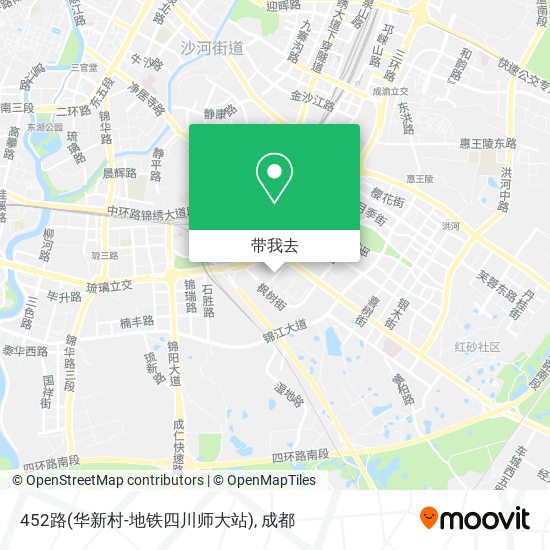 452路(华新村-地铁四川师大站)地图
