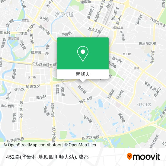 452路(华新村-地铁四川师大站)地图