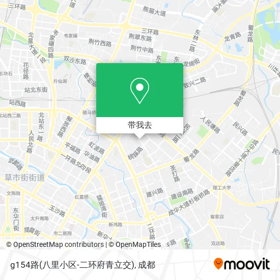 g154路(八里小区-二环府青立交)地图