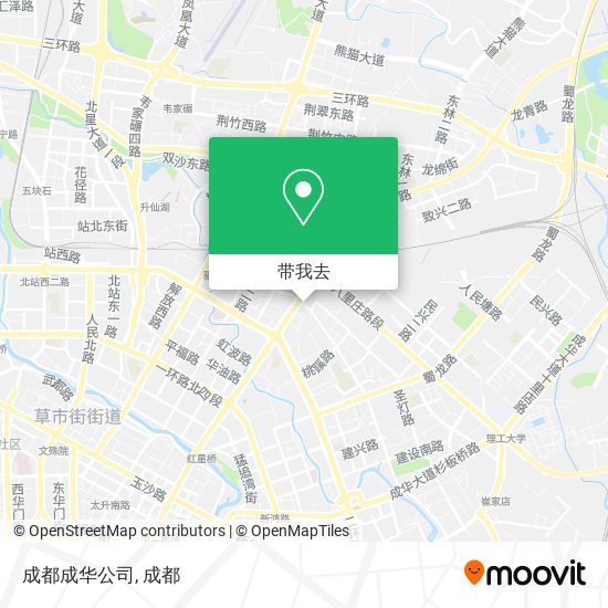 成都成华公司地图