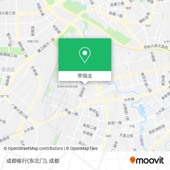 成都银行(东北门)地图