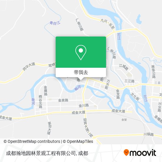 成都瀚地园林景观工程有限公司地图