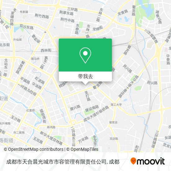 成都市天合晨光城市市容管理有限责任公司地图