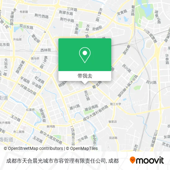 成都市天合晨光城市市容管理有限责任公司地图