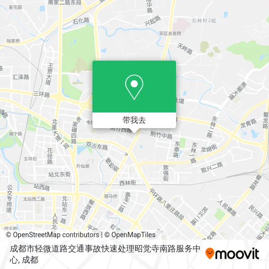 成都市轻微道路交通事故快速处理昭觉寺南路服务中心地图