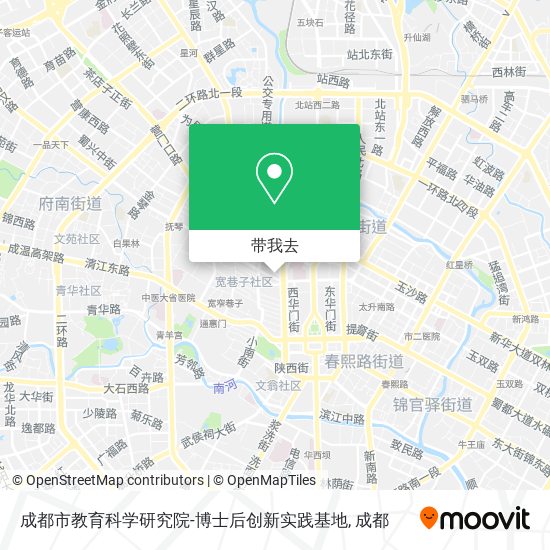 成都市教育科学研究院-博士后创新实践基地地图