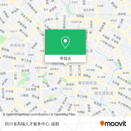 四川省高端人才服务中心地图