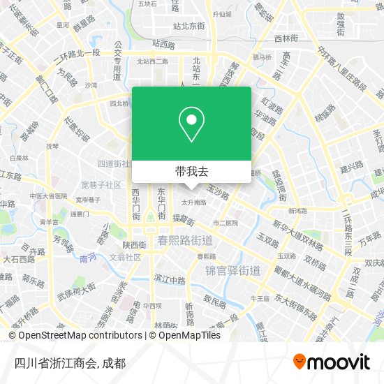 四川省浙江商会地图