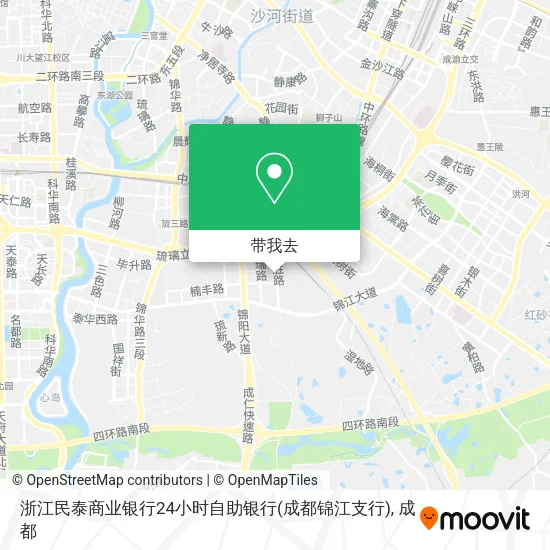 浙江民泰商业银行24小时自助银行(成都锦江支行)地图