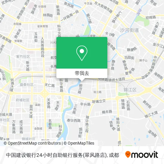 中国建设银行24小时自助银行服务(翠风路店)地图