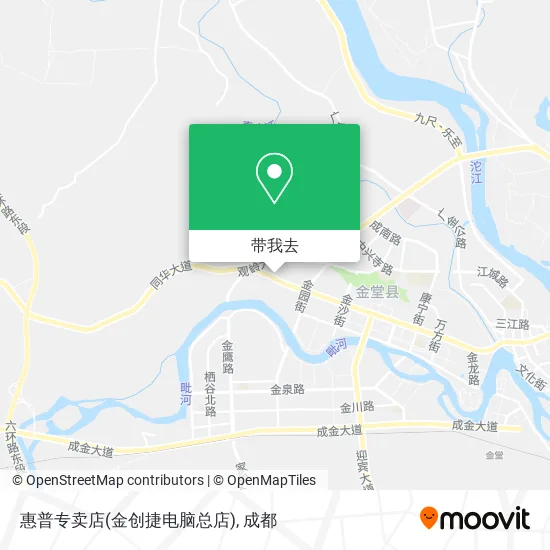 惠普专卖店(金创捷电脑总店)地图