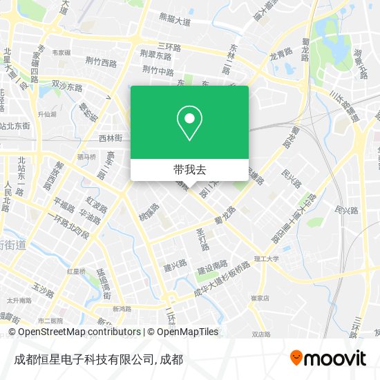 成都恒星电子科技有限公司地图