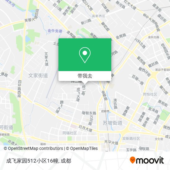 成飞家园512小区16幢地图