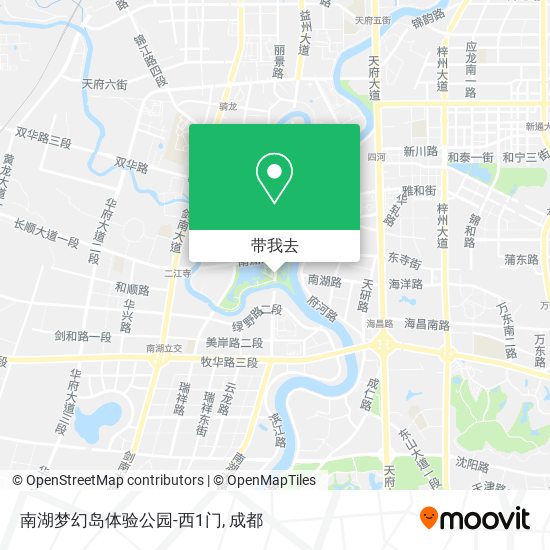 南湖梦幻岛体验公园-西1门地图