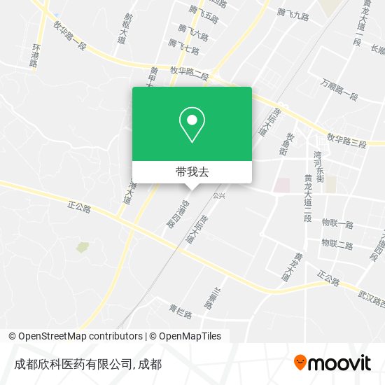 成都欣科医药有限公司地图