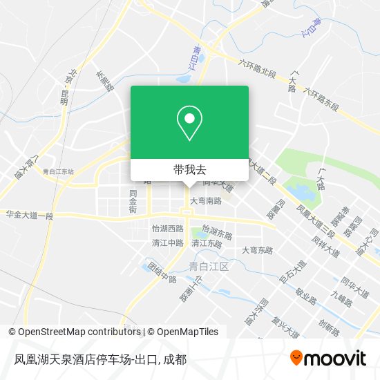 凤凰湖天泉酒店停车场-出口地图