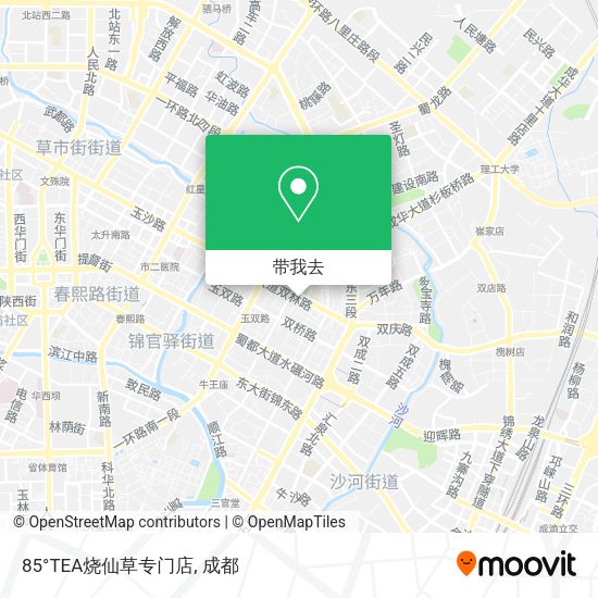 85°TEA烧仙草专门店地图