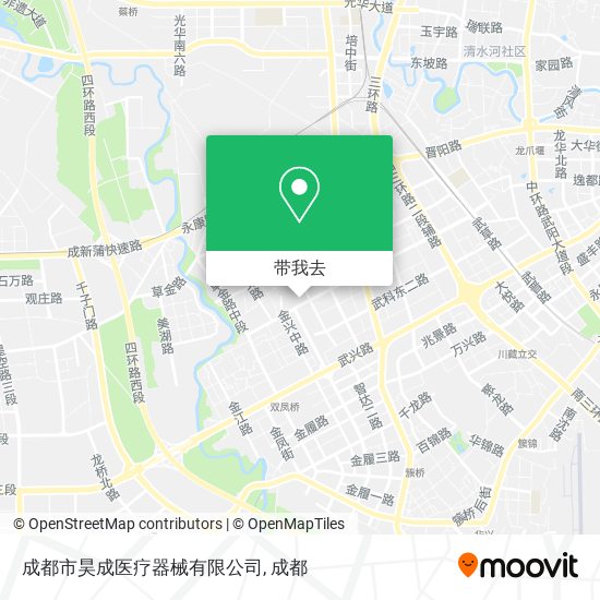 成都市昊成医疗器械有限公司地图