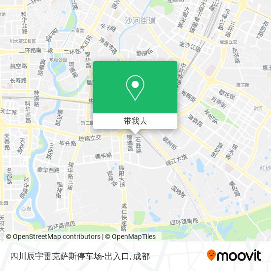 四川辰宇雷克萨斯停车场-出入口地图