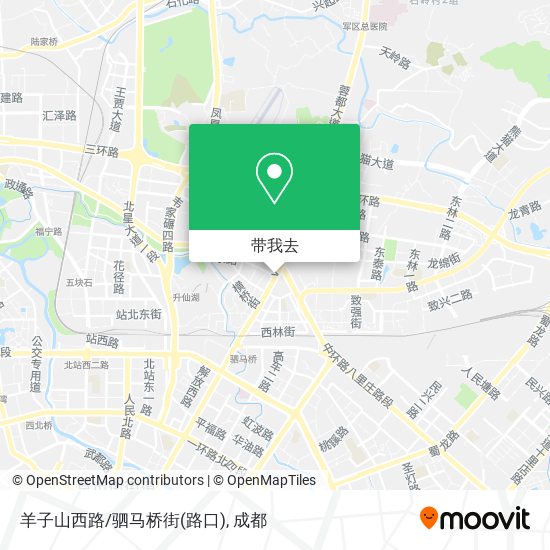 羊子山西路/驷马桥街(路口)地图