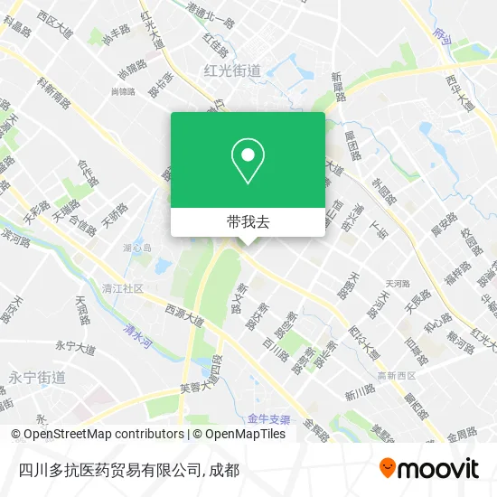 四川多抗医药贸易有限公司地图