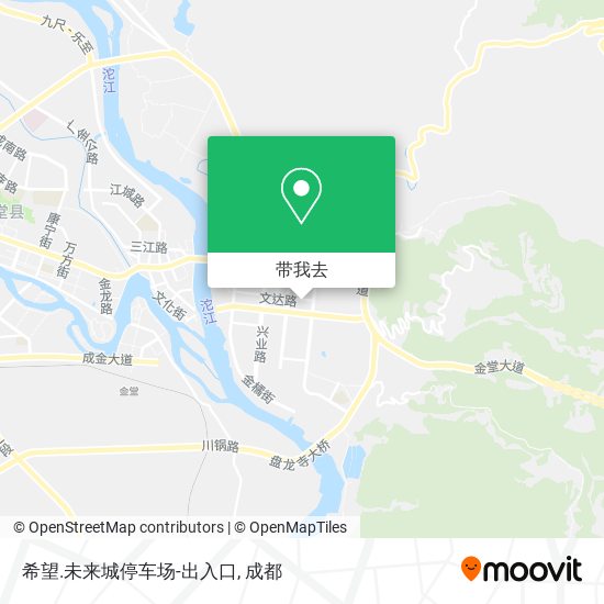 希望.未来城停车场-出入口地图