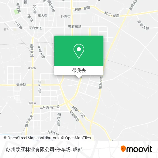 彭州欧亚林业有限公司-停车场地图
