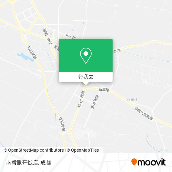南桥眼哥饭店地图