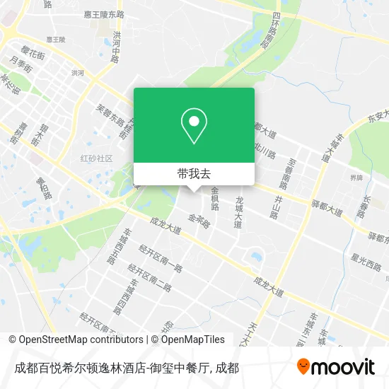 成都百悦希尔顿逸林酒店-御玺中餐厅地图