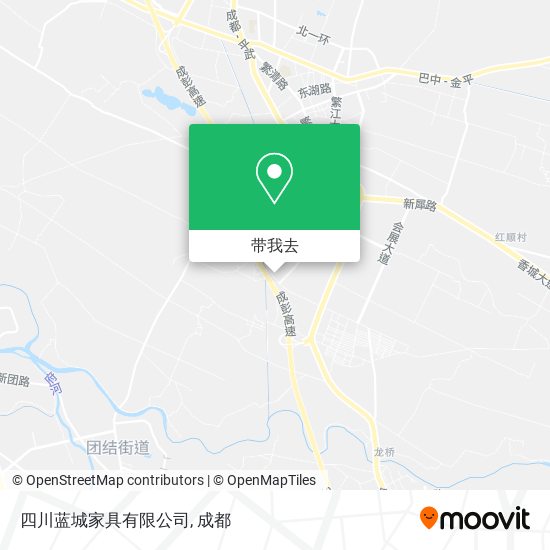 四川蓝城家具有限公司地图
