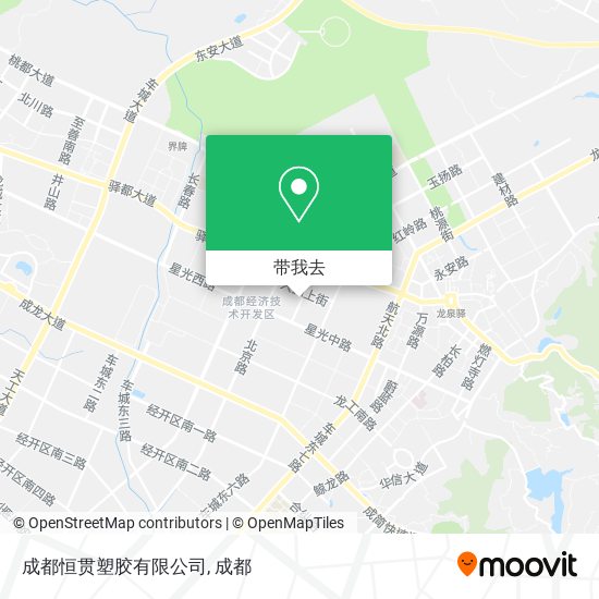 成都恒贯塑胶有限公司地图