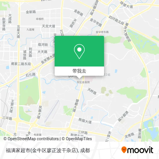 福满家超市(金牛区廖正波干杂店)地图