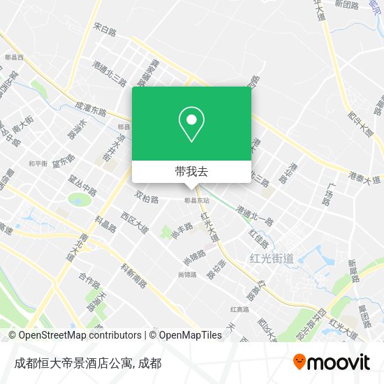 成都恒大帝景酒店公寓地图