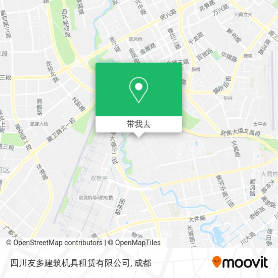 四川友多建筑机具租赁有限公司地图