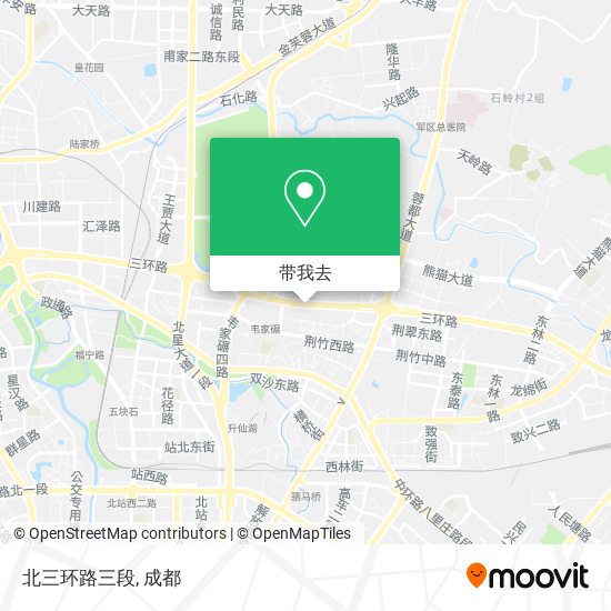 北三环路三段地图